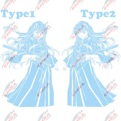 Anime For The Samurai Car Sticker Whole Body Auto Parts Personalized Decoration Sticker Prevent Bask In Waterproof Vinyl Decals (ONLINE ORDER ONLY)