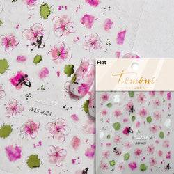 Hummingbird Iris Butterfly Peony Rose Tulip Daisy Lily Flowers Morning Glory Pearl Rhinestones Nail Art Sticker Decoration Decal (ONLINE ORDER ONLY)