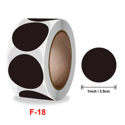 500/1000pcs/ roll Color Dot Stickers Removable 1.3cm Chroma Label for Inventory Organize,File Classification Stationery Sticker (Online Order Only)