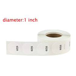 500pcs/roll Self Adhesive Sticky White Label Writable Size Stickers Blank Note Label Wholesale Low Price Dimension: 2.5cm (Online Order Only)