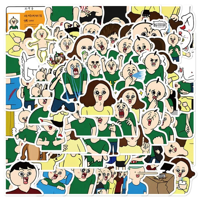 70pcs B2ang Animated Stickers for Laptop, Phone, Car, Scooter, Water Bottle, Stationery, Fridge Decoration (Online Order Only)