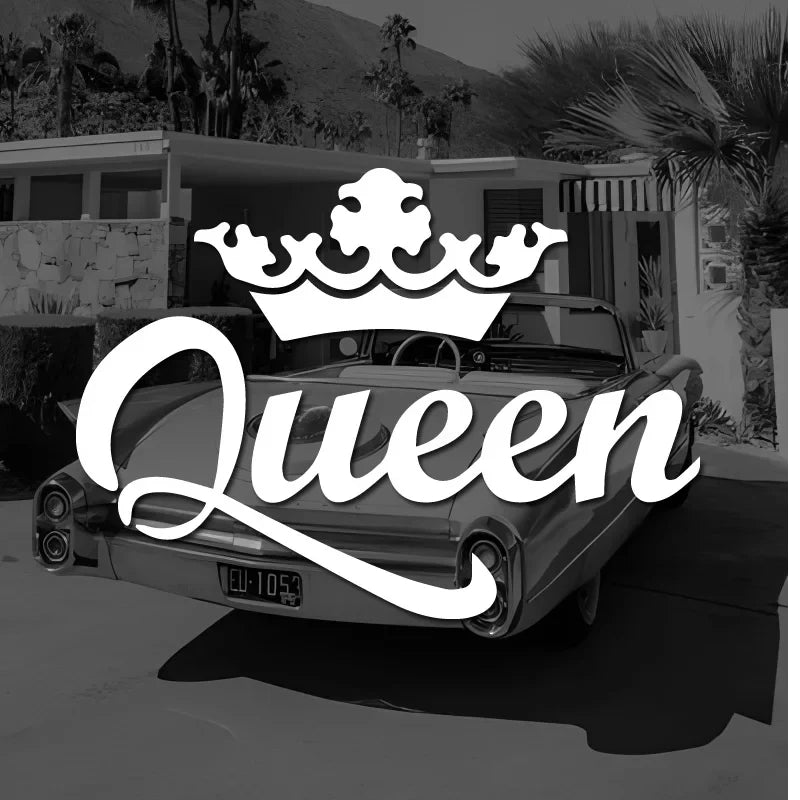 CROWN QUEEN Car Stickers, Fashion Waterproof Vinyl Decal Auto Sticker Car Styling Decoration Accessories (ONLINE ORDER ONLY)
