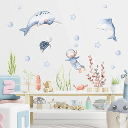 Cute Ocean Animal Nursery Wall Decals Stickers Art Print Decor (ONLINE ORDER ONLY)