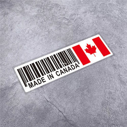 National Flag Bar Code Made in Germany Switzerland USA Italy Stickers Car Styling Vinyl Tape Motorcycle Decal Waterproof (ONLINE ORDER ONLY)