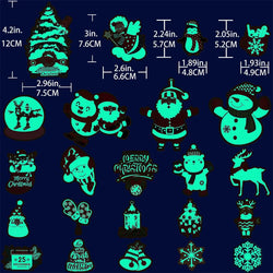 Luminous Neon Glow Stickers - Christmas Cartoon Decals for Laptop, Motorcycle, Phone, Car (ONLINE ORDER ONLY)