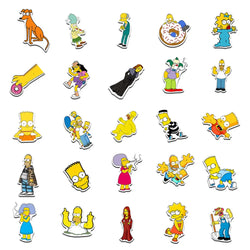 10/30/50pcs Kawaii Simpson Family Stickers Cartoon Anime Decals DIY Motorcycle Laptop Phone Car Waterproof Sticker Kids Toys (ONLINE ORDER ONLY)