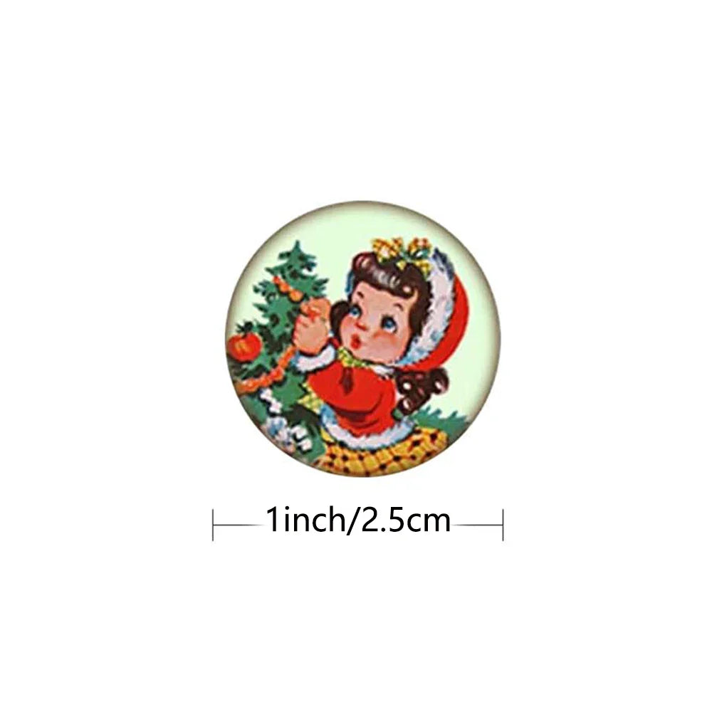 100-500pcs Merry Christmas Thank You Stickers Seal Labels For Envelope Cards Gift Package Scrapbooking Decor Stickers (ONLINE ORDER ONLY)