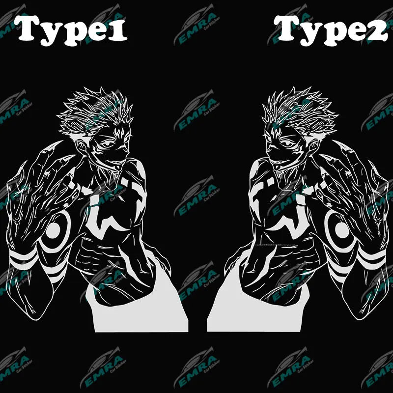 Anime Large Stickers For Car Sticker Handsome Boy Window Body Hood Decoration Die Cutting Waterproof Prevent PVC Vinyl Decals (ONLINE ORDER ONLY)