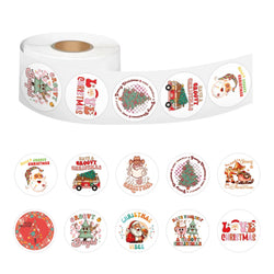 100-500pcs Merry Christmas Stickers Cristmas Xmas Party Seal Labels For DIY Gifts Baking Package Envelope Stationery Decor (ONLINE ORDER ONLY)