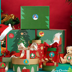 500pcs /1 Roll Christmas Stickers 1inch Snowflakes Holiday Stickers Xmas Gift Label for Envelope Box Gift Decor (Online Order Only)