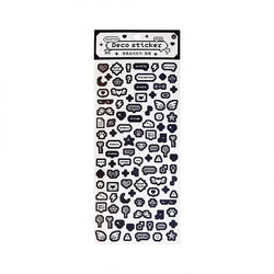 Korea Ins Cute Pixel Dialog Series Decorative Sticker Hand Account Idol Card DIY Material Sticker Personalized Kawaii Stationery (ONLINE ORDER ONLY)