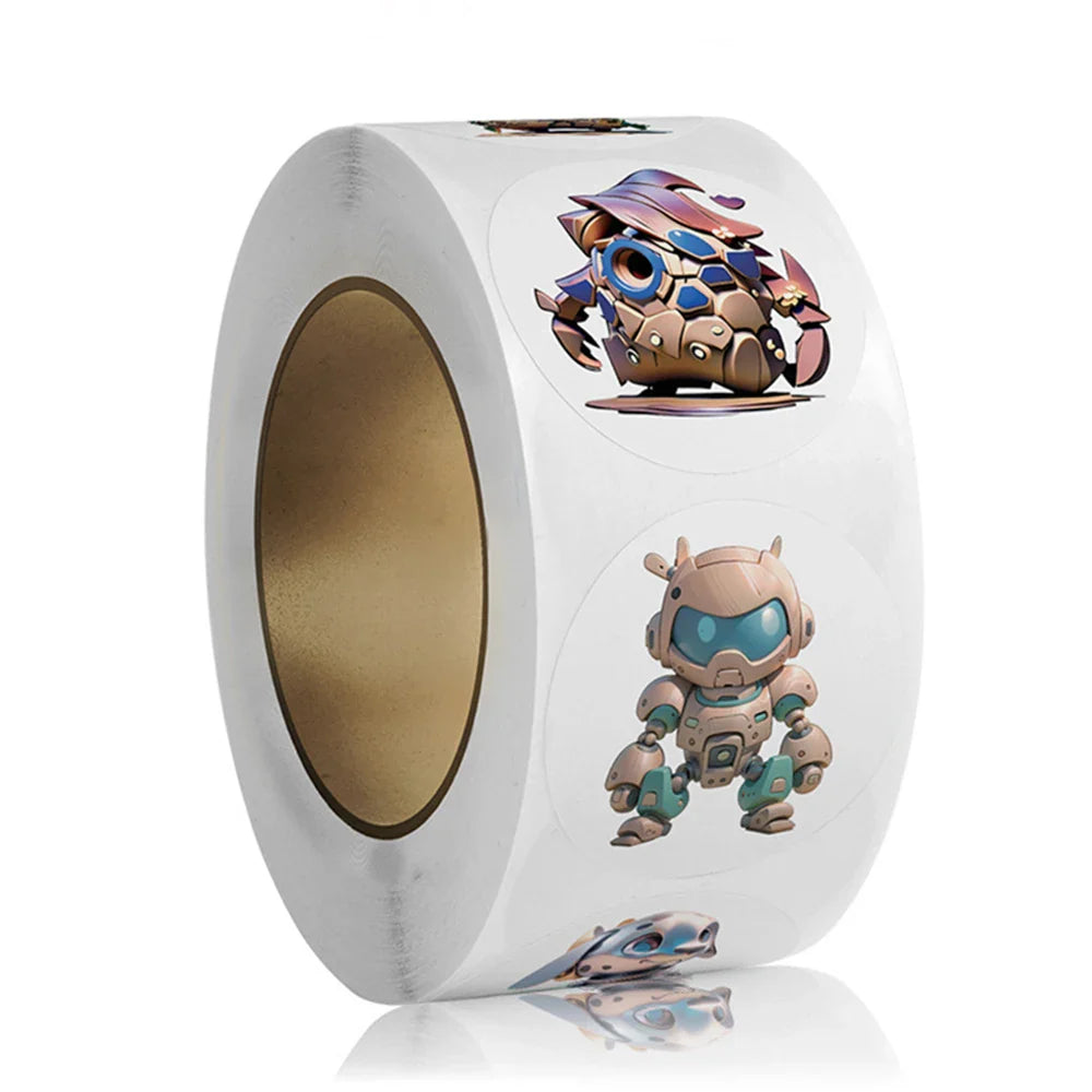 100-500pcs 1inch Cute Cartoon Stickers Reward Sticker for Kids Gift Wrapping Decor Envelope Sealing Labels Stationery Stickers (Online Order Only)
