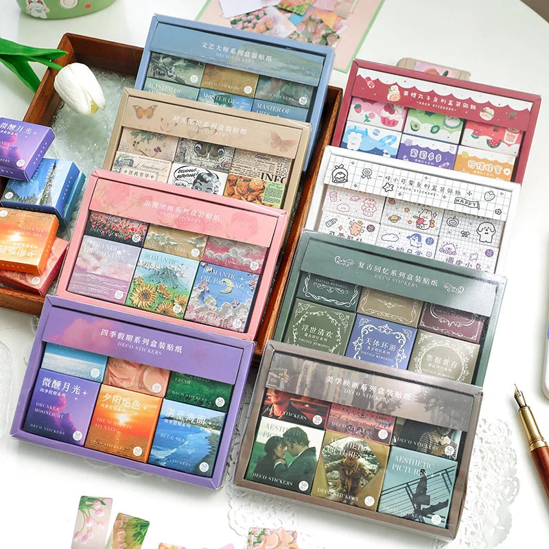 JIANQI 300pcs Cute Stickers for Scrapbooking, Journaling, DIY Crafts, Photo Albums (ONLINE ORDER ONLY)