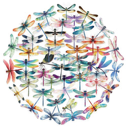10/30/50PCS Dragonfly Stickers Cartoon Transparent Sticker Funny Insect DIY Toy Fridge Luggage Laptop Phone Guitar Bike Decals (ONLINE ORDER ONLY)
