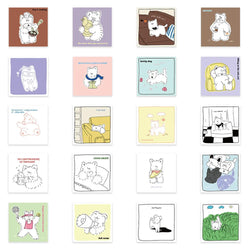 10/20/40PCS West Highland Dog White Terrier Sticker Packs (ONLINE ORDER ONLY)