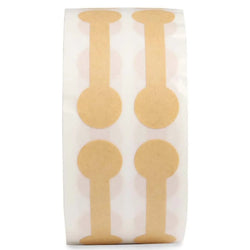 1 Rolls  500Pcs Jewelry Price Decoration Natural kraft Paper Handmade Sticker Labels Date Stickers (ONLINE ORDER ONLY)