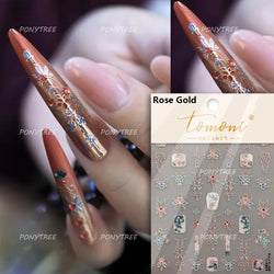Hot Stamping Pearl Mahjong Get Rich Winning Card Bowknot Self Adhesive Nail Art Stickers Character Photo Frame Manicure Decals (Online Order Only)