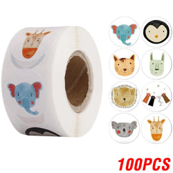 100-500pcs Cartoon Reward Sticker Children Encouragement Sealing Labels Kids Gifts Decorative Teacher Supplies Animal Sticker (ONLINE ORDER ONLY)