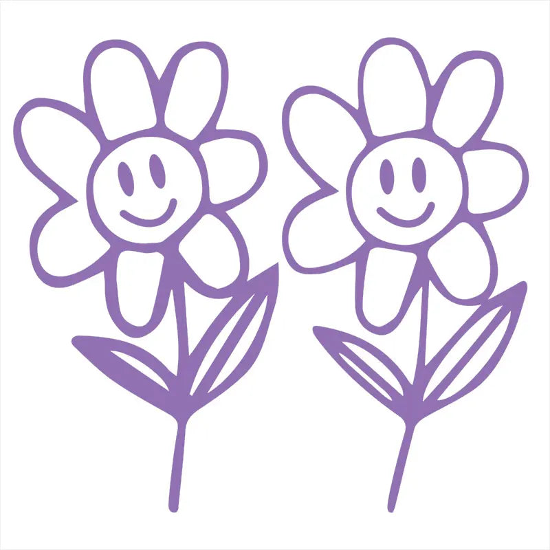Flower Buds Car Sticker Plant Interior Decoration Rear View Mirror Fashion Stickers Creative Sport PVC Vinyl Decals (ONLINE ORDER ONLY)
