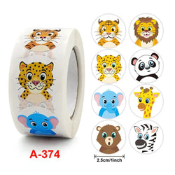 50-500pcs Cartoon Animal kids Sticker Cute Toy Game Sticker DIY Gift Sealing Label Student Decoration Stationery Notebook Supp (ONLINE ORDER ONLY)