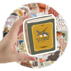 10/30/50/100pcs Vintage Art Plant Funny Cartoon Stickers Decals Laptop Suitcase Motorcycle Car Phone Waterproof Sticker Kids Toy (ONLINE ORDER ONLY)