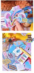50Pcs/lot Ins Cute Bear Stickers Planner Journal Collage DIY idol card Decoration Material Scrapbook Sticker Kawaii Stationery (ONLINE ORDER ONLY)