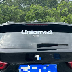 Car Stickers for Untamed Hellaflush Decal Auto Body Rear Front Windshield Window Vinyl Creative Text Decoration Applique (ONLINE ORDER ONLY)