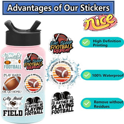 50pcs Football Art Stickers Decals For Mobile Phone Case Luggage Skateboard DIY Decorative Waterproof Sticker (ONLINE ORDER ONLY)