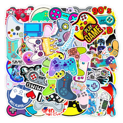 10/30/50PCS Gamepad Game Controller Stickers Decoration DIY Switch Phone Laptop Helmet Car Waterproof Sticker Toy For Kids Gift (ONLINE ORDER ONLY)