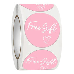 100-500pcs Free Gift Letters Labels Sticker Stationary Supplies Pink Thank You Sticker For Small Business Package Card 1 Inch (ONLINE ORDER ONLY)