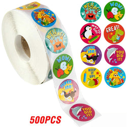 100-500pcs Cartoon Animals Sticker for Children 8 Designs Cute Thank You Scrapbooking Stationery Sealing Labels Rewards Stickers (ONLINE ORDER ONLY)