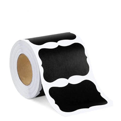 120-300pcs/roll Blackboard Spice Sticker Reusable Jam Labels Kitchen Stickers Organizer Wall Sticker Home Decor Chalkboard Label (ONLINE ORDER ONLY)