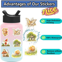 50pcs Cute Fairytale Animals Graffiti Stickers Cartoon DIY Skateboard Phone Case Laptop Waterproof Cool Sticker Decals Toy (ONLINE ORDER ONLY)