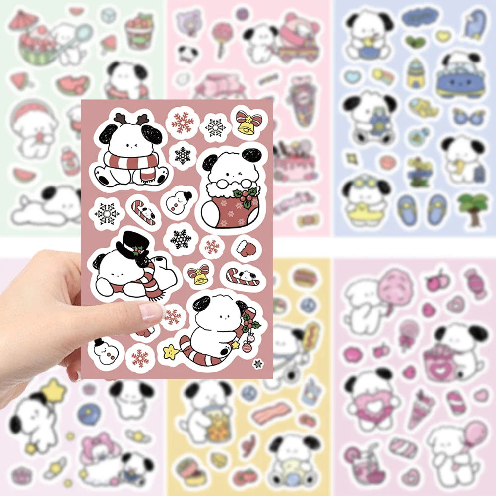 8/16/32pcs Cute Children DIY Puzzle Sticker 8 Animals Dogs Make A Face Funny Assemble Jigsaw Stickers Kids Educational Toys﻿ (ONLINE ORDER ONLY)