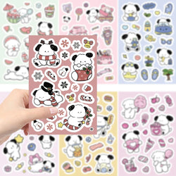 8/16/32pcs Cute Children DIY Puzzle Sticker 8 Animals Dogs Make A Face Funny Assemble Jigsaw Stickers Kids Educational Toys﻿ (ONLINE ORDER ONLY)