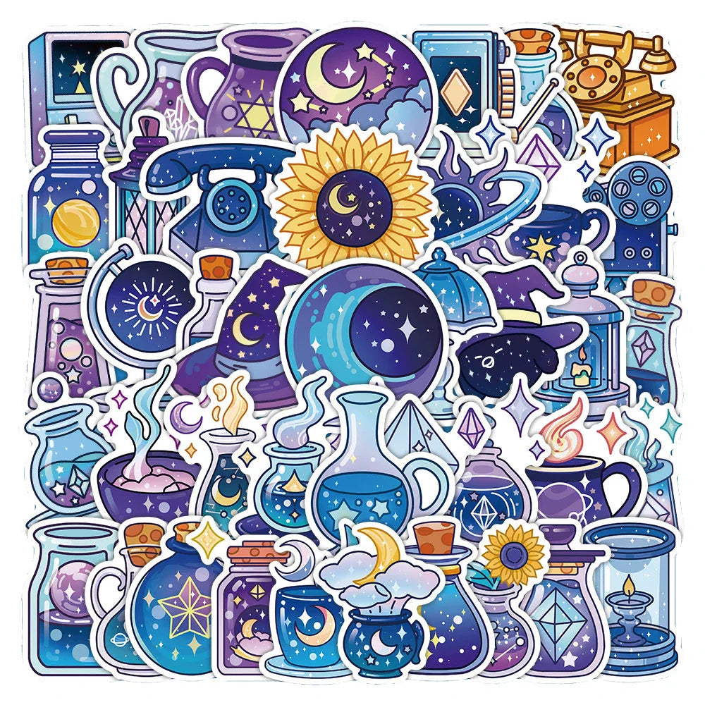 Cute Cartoon Astral Stickers for Laptop, Luggage, Fridge - 10/30/50/100pcs (Online Order Only)