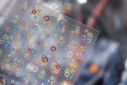 Colorful Bubbles Star Shiny Dreamy Glass Shards Flat 5D Soft Embossed Relief Self Adhesive Nail Art Sticker Chic Manicure Decal (ONLINE ORDER ONLY)