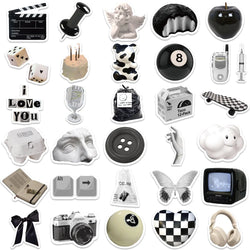10/30/61PCS Cartoon Art Ins Style Stickers Aesthetic Cute Simple Decals Suitcase Laptop Phone Bike Car Sticker For Kids DIY Toy (Online Order Only)