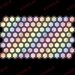 Honeycomb Hexagon Car Sticker for Triangular Window Decoration Universal All Vehicles Accessories PVC Waterproof Vinyl Decal (ONLINE ORDER ONLY)