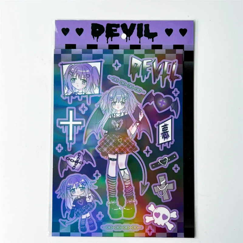 Ins Cute Angel Princess Baseball Girl Sticker Scrapbooking DIY Album Decoration Sticker Aesthetic Personalized Kawaii Stationery (ONLINE ORDER ONLY)