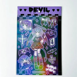 Ins Cute Angel Princess Baseball Girl Sticker Scrapbooking DIY Album Decoration Sticker Aesthetic Personalized Kawaii Stationery (ONLINE ORDER ONLY)