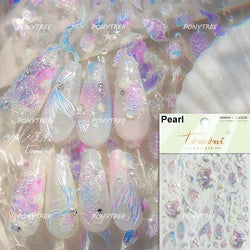 Beach Colourful Conch Dolphin Shell Starfish Jellyfish Star Summer Sea Wave Vacation Mode Water Bubble Nail Art Stickers Decals (Online Order Only)