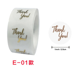 50-500pcs Luxury Bronzing Labels Thank You for Your Order Stickers Baking Seal Labels for Shop Business Package Gift Sticker (ONLINE ORDER ONLY)