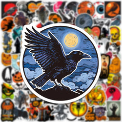 100Pcs Pumpkin head skateboard fashion Hallowmas Stickers For Suitcase Skateboard Laptop Phone Car Styling DIY Decal waterproof (Online Order Only)