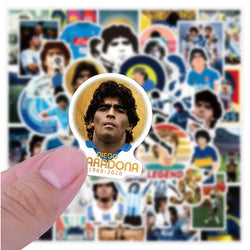 50Pcs Soccer Star Tribute Football Graffiti Stickers DIY Luggage Guitar Laptop Waterproof PVC Classic Toy Sticker Decals (ONLINE ORDER ONLY)