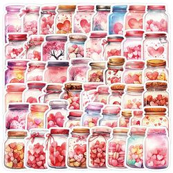 Cute Pink Love Cartoon Stickers Pack - Fridge, Laptop, Notebook Decals (Online Order Only)