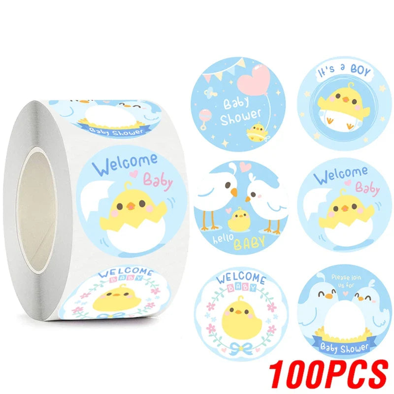 100-500pcs Kawaii Children Reward Stickers Creative School Supplies Cute Animal Encourage Sticker 2.5cm Circle Kids Toy Stickers (Online Order Only)