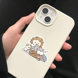 50pcs Cute Cartoon Miiiiichan Stickers Animals Anime For Laptop Water Bottle Luggage Notebook Waterproof Graffiti Vinyl Decals (Online Order Only)
