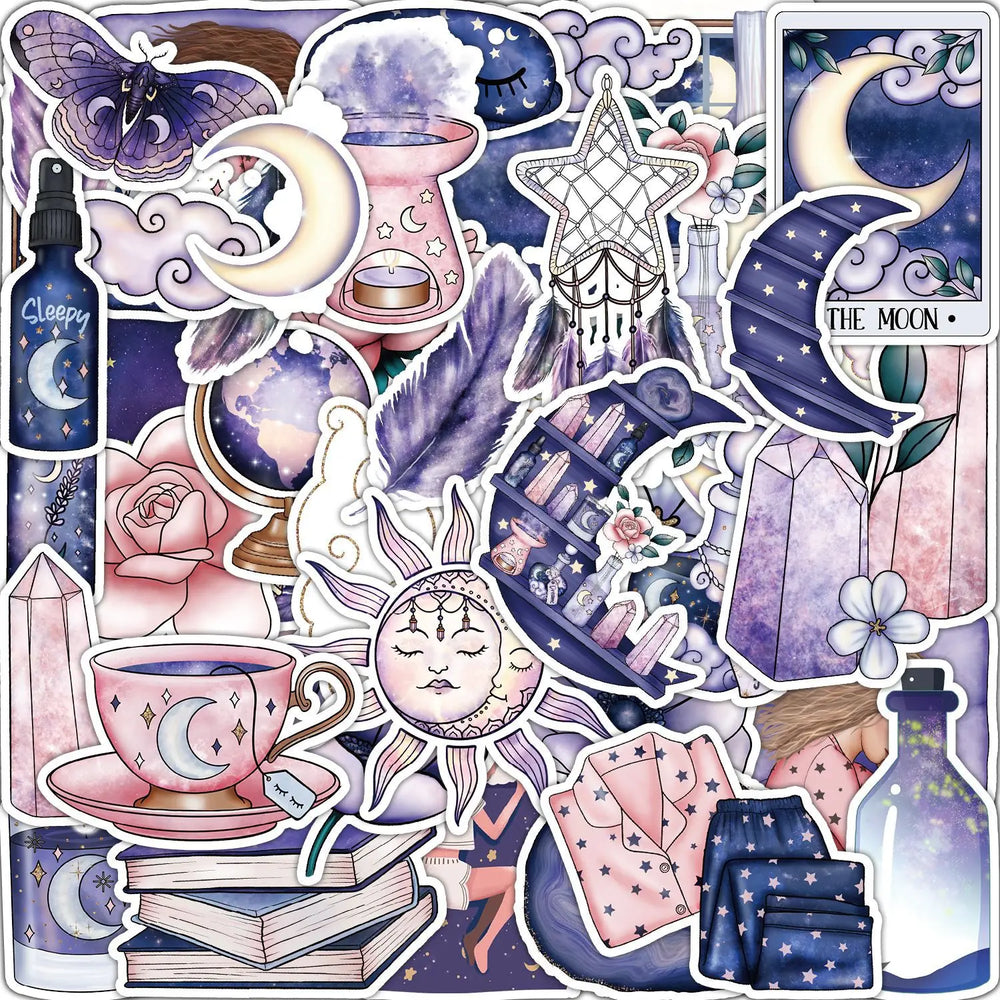 50pcs Creative Cartoon Graffiti Stickers for Helmet, Wall, Desktop Decoration (ONLINE ORDER ONLY)