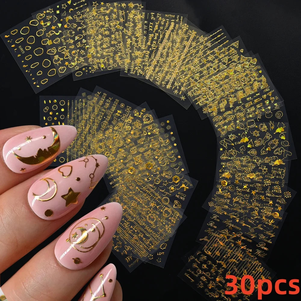 30pcs 3D Daisy Design Nail Art Sticker Set Acrylic Sanding Colorful Floral Decals Self-Adhesive Nail Art Supplies DIY Manicure * (ONLINE ORDER ONLY)